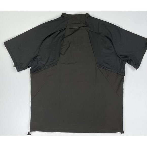 NWT RAWLINGS Gold Collection Quarter Zip Short Sleeve Jacket Pullover Black XL - Picture 4 of 9